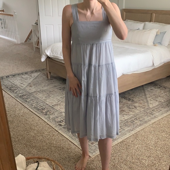 Madewell Button Back MIDI Dress - Picture 1 of 5